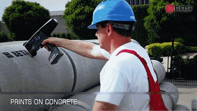 手持式噴碼機——EBS260快速對混凝土管樁多樣化標識